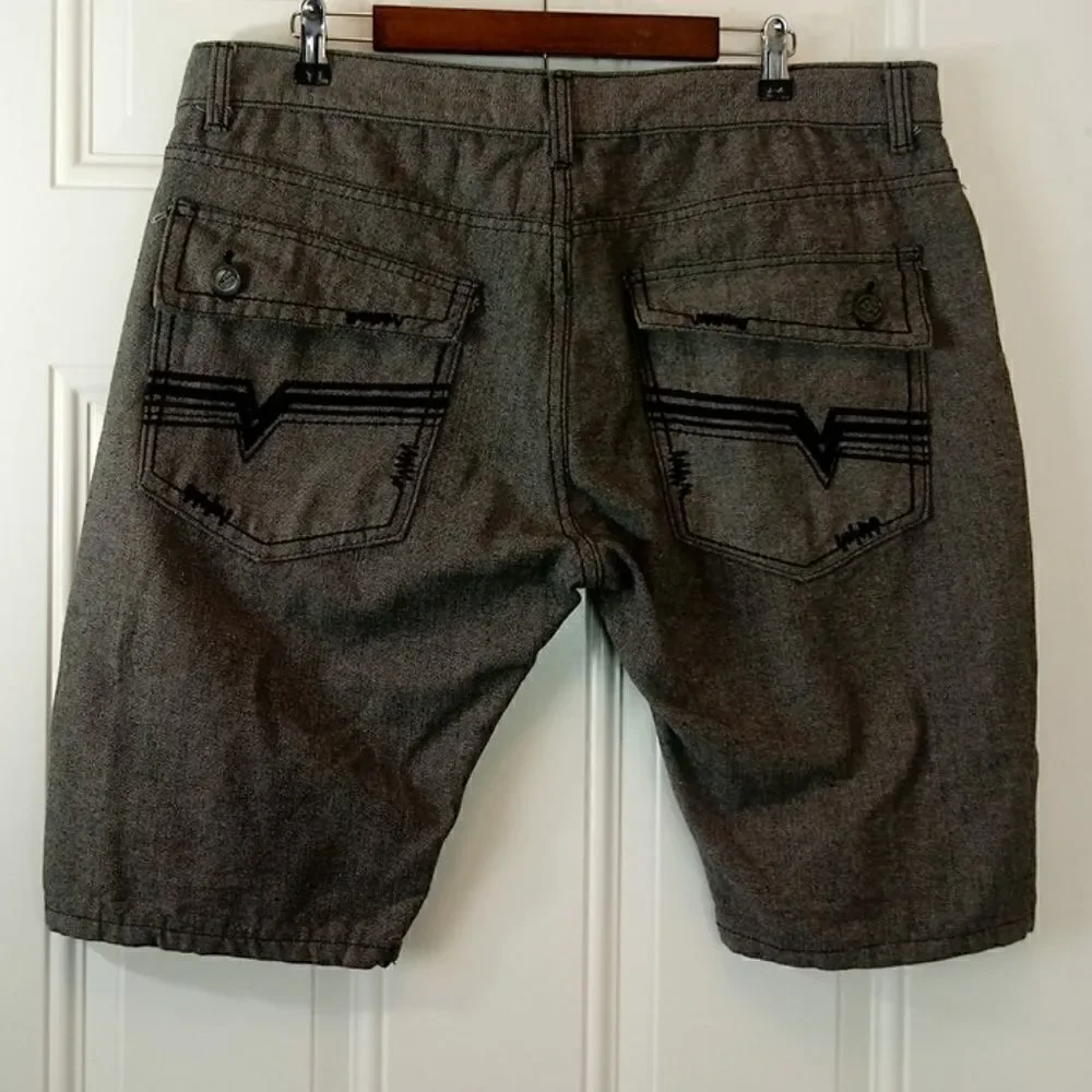 (3/$20) Hova grey denim five pocket shorts